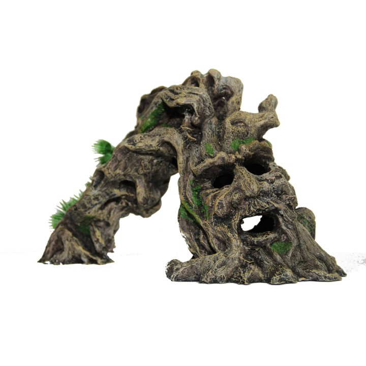 decoration en resine ent tree (1528),decoration pour reptile en forme de ent tree l (1525),decoration pour terrarium en forme de