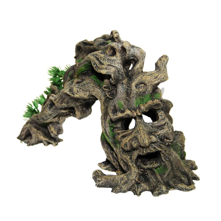 decoration en resine ent tree (1528),decoration pour reptile en forme de ent tree l (1525),decoration pour terrarium en forme de