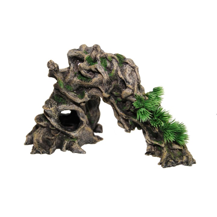 decoration en resine ent tree (1528),decoration pour reptile en forme de ent tree l (1525),decoration pour terrarium en forme de
