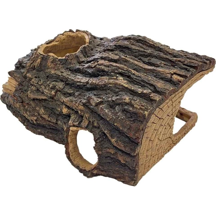 cachette d'angle pour terrarium en demi tronc de repto r5100355 (3941),cachette d'angle pour reptile en demi tronc de repto r510