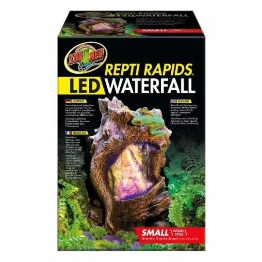 ReptiRapids LED Waterfall (Small Wood) _Zoo-med