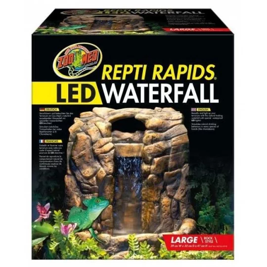 ReptiRapids LED Waterfall (Large Rock) _Zoo-med