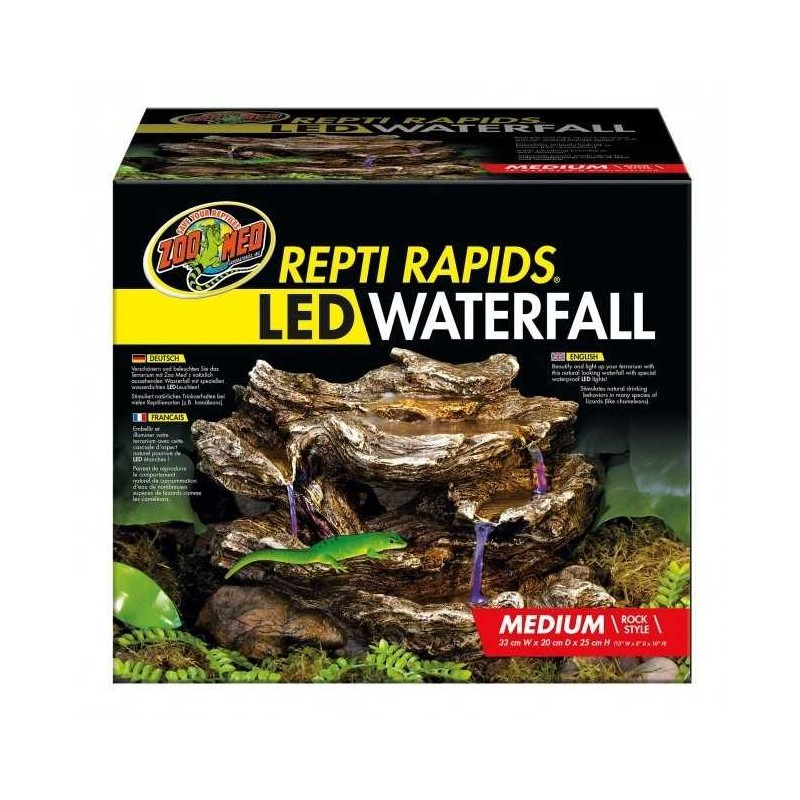 ReptiRapids LED Waterfall (Medium Rock) 