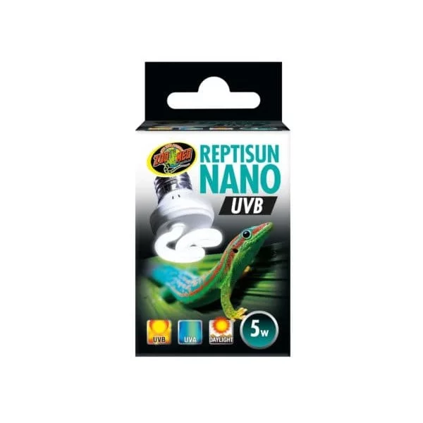 Ampoule pour reptile UVB ReptiSun Nano UVB 5W _Zoo-med