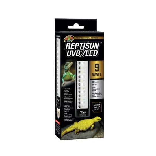 Ampoule pour reptile UVB ReptiSun UVB LED 9W_Zoo-med