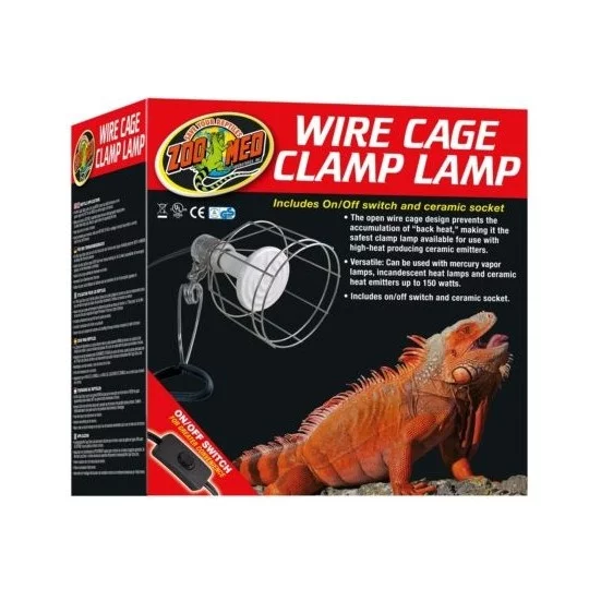 Wire Cage Clamp Lamp (max 150w)_Zoo-med