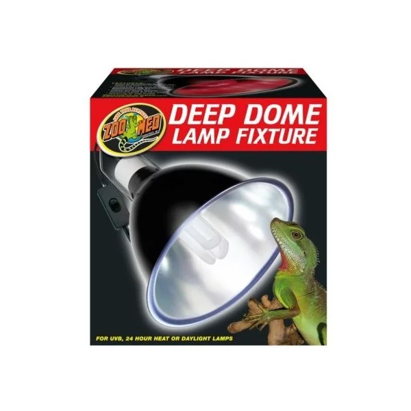 Supports & Dômes pour ampoule Repti Deep Dome Lamp Fixture (max 160w) de la marque ZooMed_ref: LF-17EC