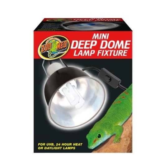 Supports & Dômes pour ampoule Mini Deep Dome Lamp Fixture de la marque ZooMed_ref: LF-18EC