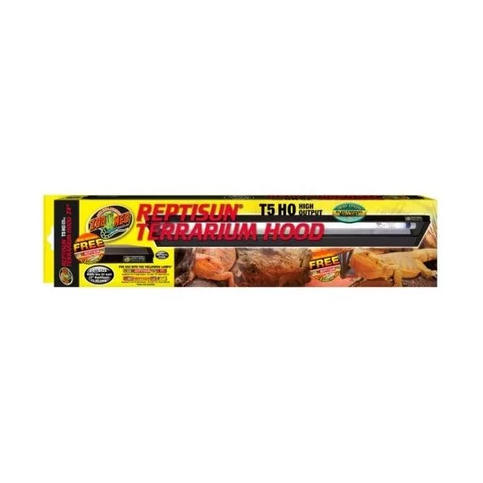 rampe reptisun t-5 ho terrarium hood 30cm avec neon " t5 reptisun 5.0 inclu de zoomed lf-70e