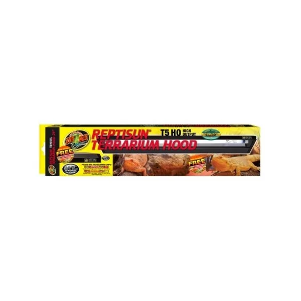 rampe reptisun t-5 ho terrarium hood 30cm avec neon " t5 reptisun 5.0 inclu de zoomed lf-70e