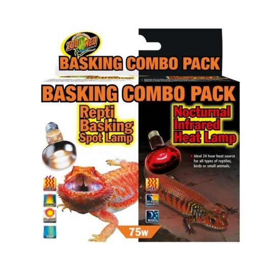 Ampoules chauffantes Basking Combo Pack (SL-60E & RS-75E)   de la marque ZooMed_ref: SRC-1E