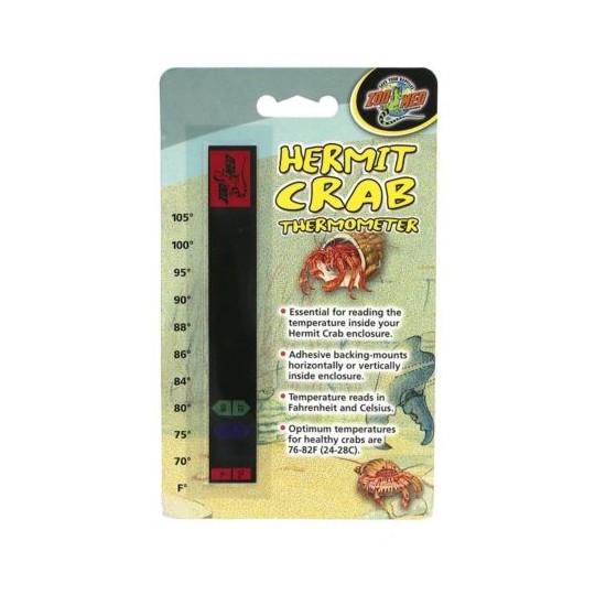 Matériel d'élevage pour Bernard l'Hermite Hermit Crab Thermometer de la marque ZooMed_ref: HC-10