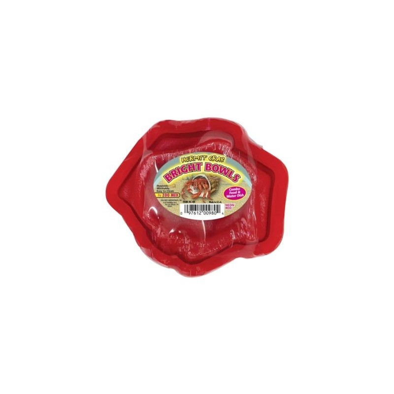 Hermit Crab Bright Bowls - Red 