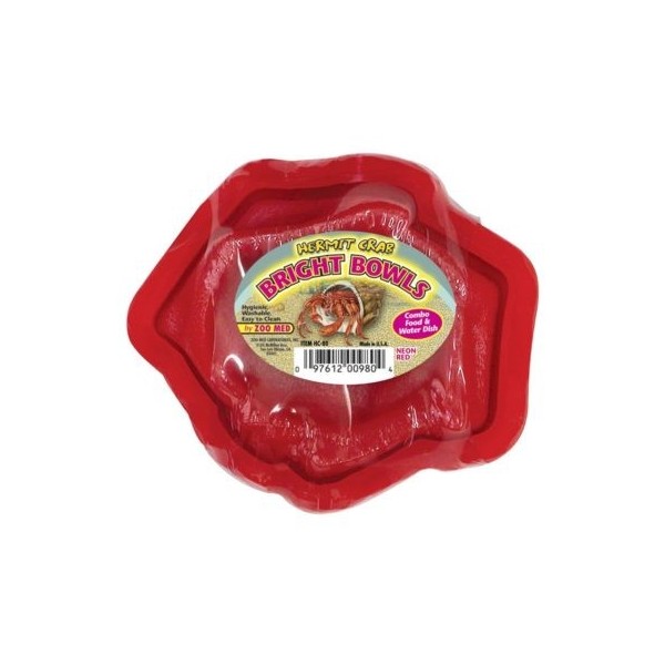 gamelle pour bernard l'hermite rouge (pack de 2) de zoomed hc-80