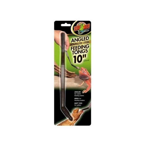 pince de nourrissage 25cm courbee pour serpent et reptile de zoomed ta-23e