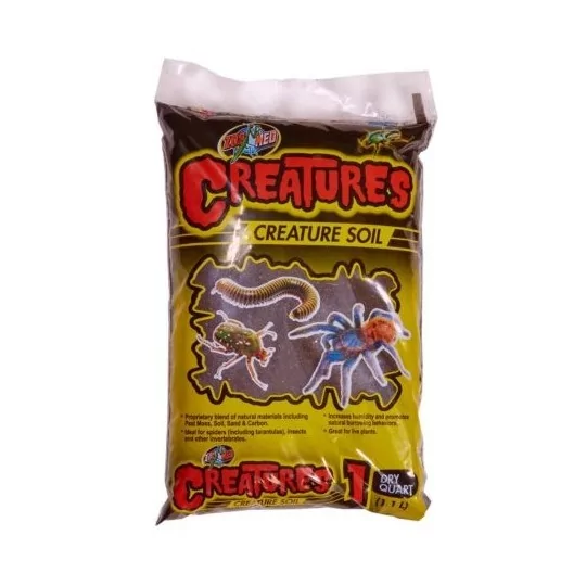 substrat pour insectes et isopodes creature soil de zoomed ct-80