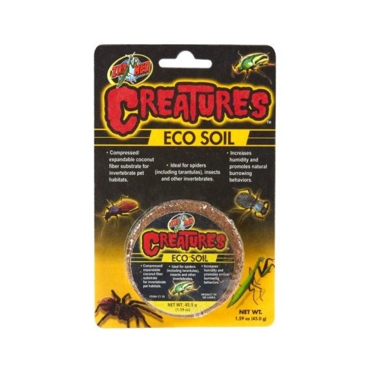 Matériel d'élevage Créatures Creatures Eco Soil (coconut fiber puck) de la marque ZooMed_ref: CT-70E