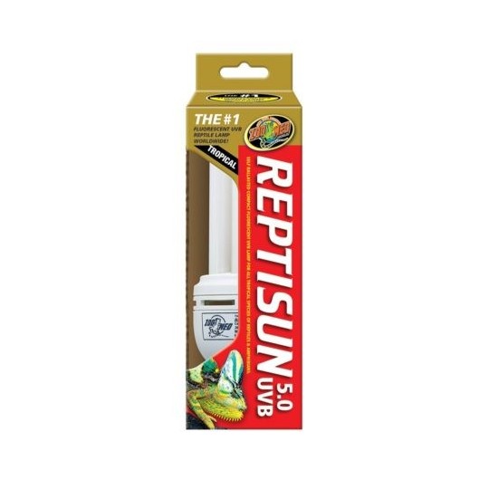 ampoule compact uvb-uva reptisun 5.0 fluorescent puissance:26w de zoomed fs-c5me
