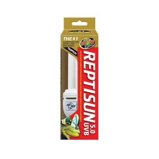 Ampoule pour reptile UVB ReptiSun 5.0 Compact Fluorescent _Zoo-med