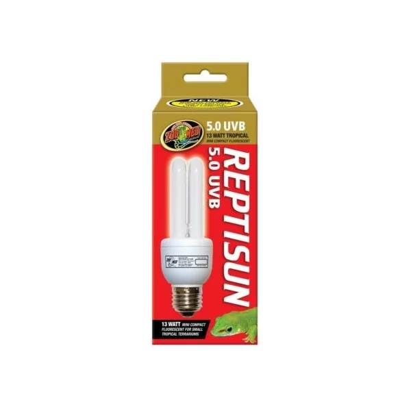 Ampoule pour reptile UVB ReptiSun 5.0 Compact Fluorescent _Zoo-med