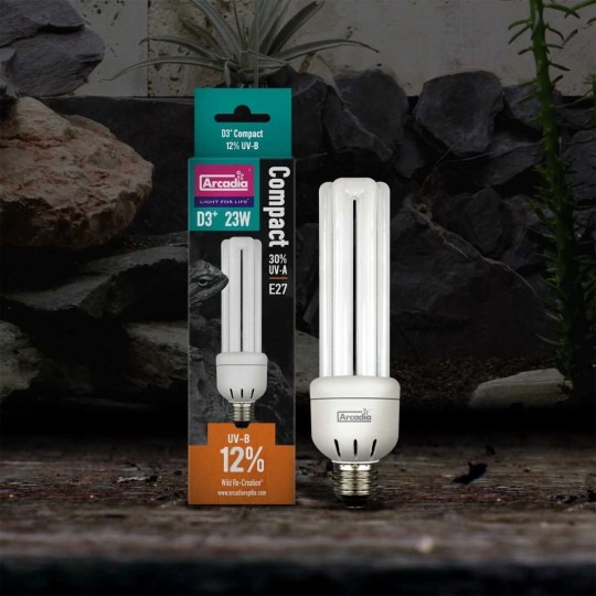 ampoules uvb-uva d3+ 12% 23w de arcadia r2100275
