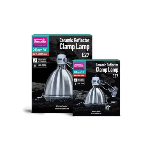 Reflector Clamp Lamp With Ceramic Holder E27, 20cm _Arcadia