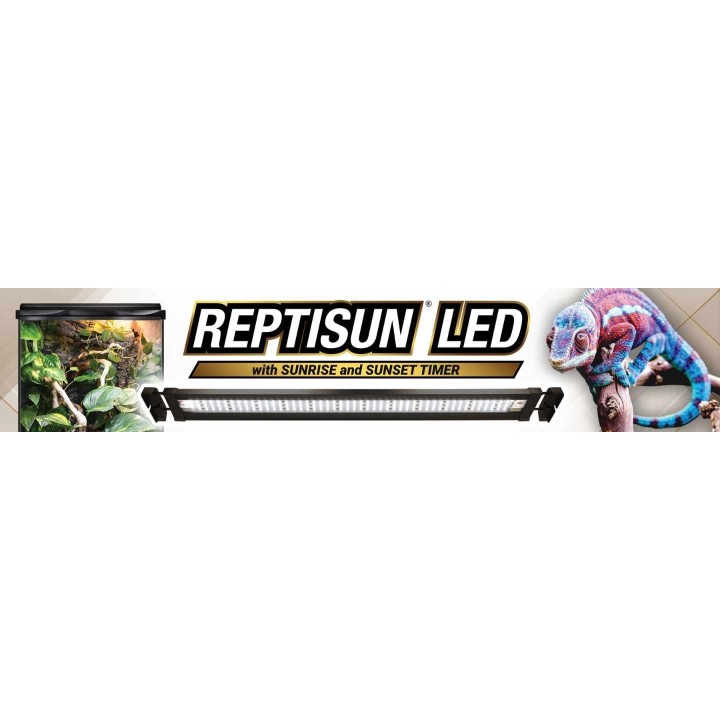 Rampe LED Zoomed Reptisun LED avec télécommande – 40cm - 24W