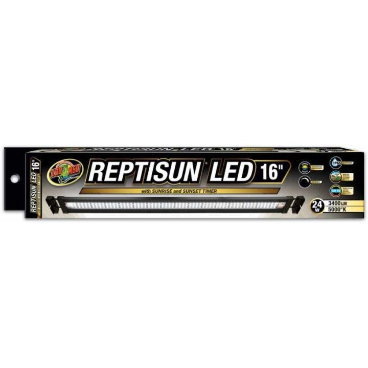 Rampe LED Zoomed Reptisun LED avec télécommande – 60cm - 34W
