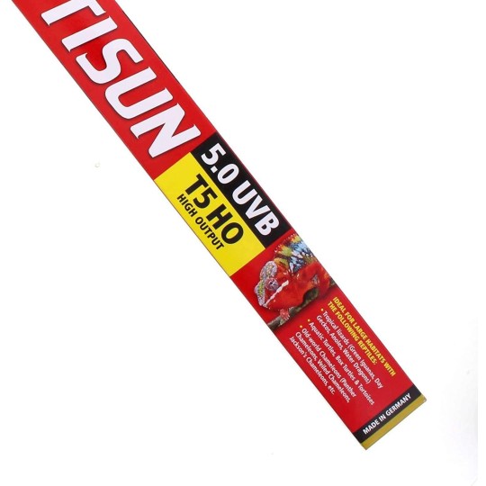 tube fluorescent reptisun t5 ho 5.0 uvb puissance - taille:60cm  -  24w de zoomed fs5-15e