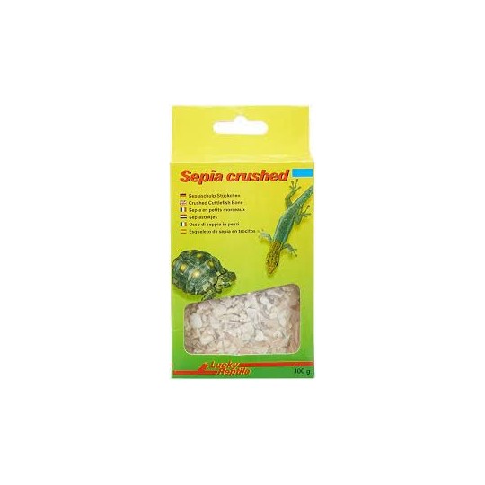 fragments d'os de seche sepia crushed 100 g de lucky reptile 