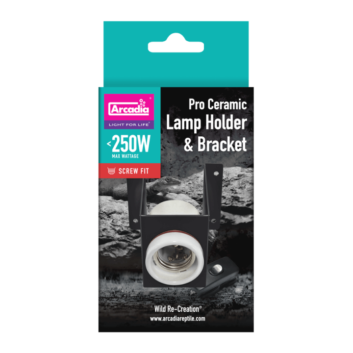 douille ceramique pour terrarium pro ceramic lamp holder et bracket arcadia de arcadia r2100195 (1947),douille ceramique pour te