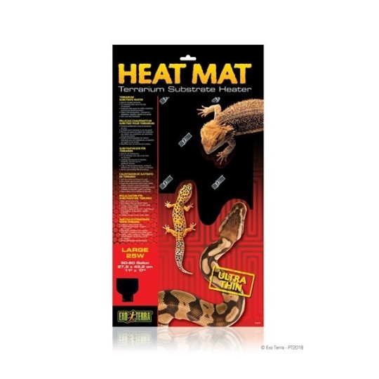 Tapis chauffants Heat Mat Substraatverwarmer 25W/27,9x43,2cm  _ ExoTerra de la marque Exo-Terra_ref: PT2018