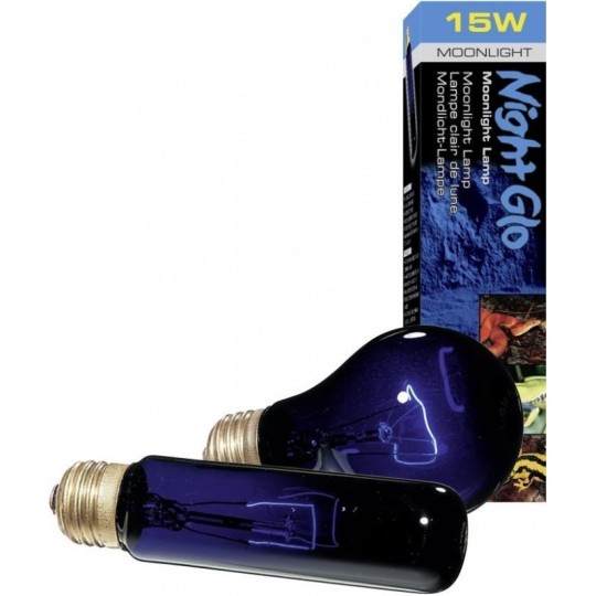Ampoules chauffantes Night Glo Moonlight Lamp - 15W  ExoTerra de la marque Exo-Terra_ref: PT2120