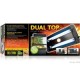 Rampes d'éclairage Dual Top UVB Light & Basking Spot Fixture  - T8 - for PT2613 - PT2614 _ ExoTerra de la marque Exo-Terra_ref: 