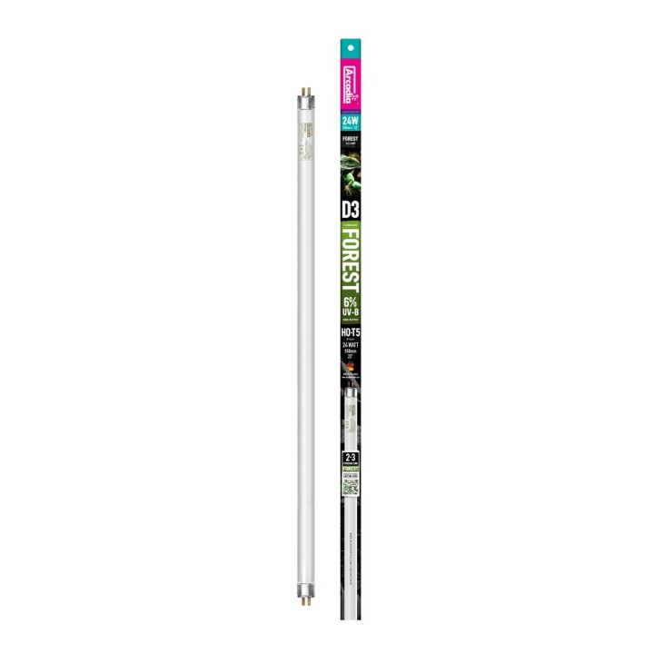 Tube T5 UVB ARCADIA D3 Forest 6.0 (6% d'UVB) – 117cm - 54W