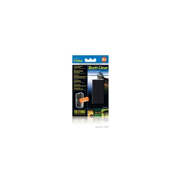 mousse fine de rechange pour filtre repti clear f250 (pour pt3610) de exo-terra pt3616