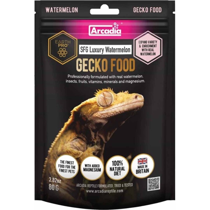Nourriture en poudre pour gecko à crête Arcadia Gecko food Pastèque – 180g