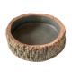gamelle imitation ecorce pour reptile 11 x 10 x 2.5 cm de euro-zoo z2ss
