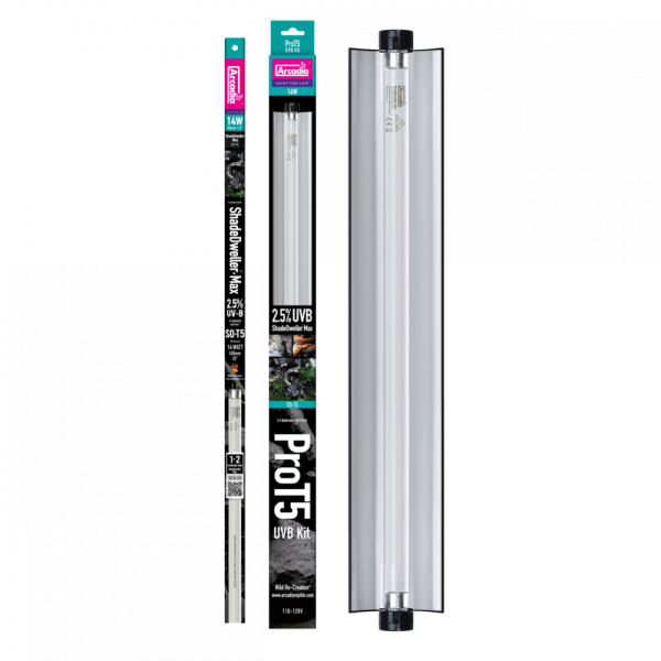 ARCADIA PRO T5 UVB MAX KIT SHADEDWELLER 2.5% UVB 14 WATT