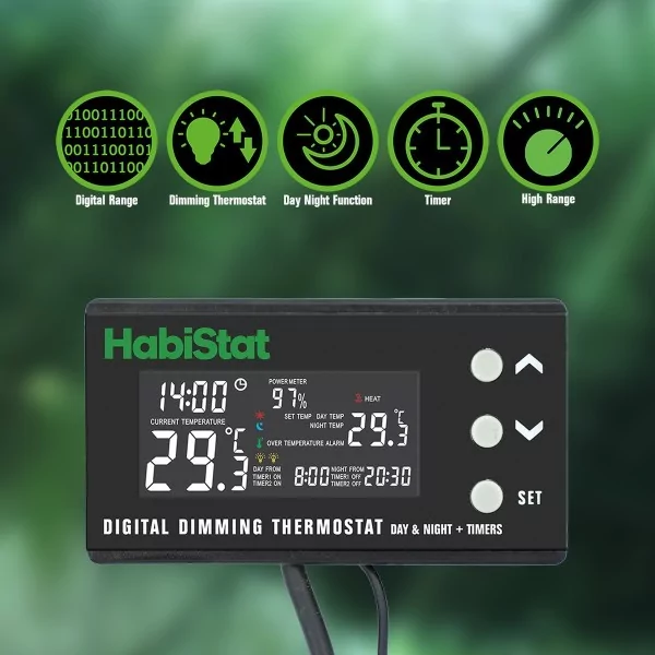 Thermostat Digital Dimming Jour/Nuit TIMER 600 W Habitat_Habistat