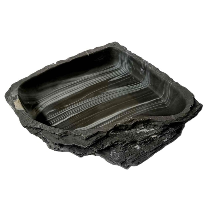 Bol d'angle effet Grès pour terrariumTaille:MediumWB330