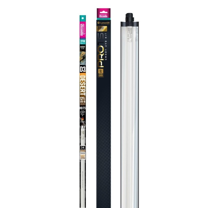 Rampe UV LumenIZE Pro T5 UVB Kit, D3+ Desert, 12% UV-B – 39W