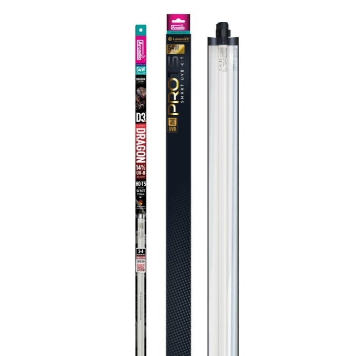 Rampe UV LumenIZE Pro T5 UVB Kit, D3+ Dragon, 14% UV-B – 54W