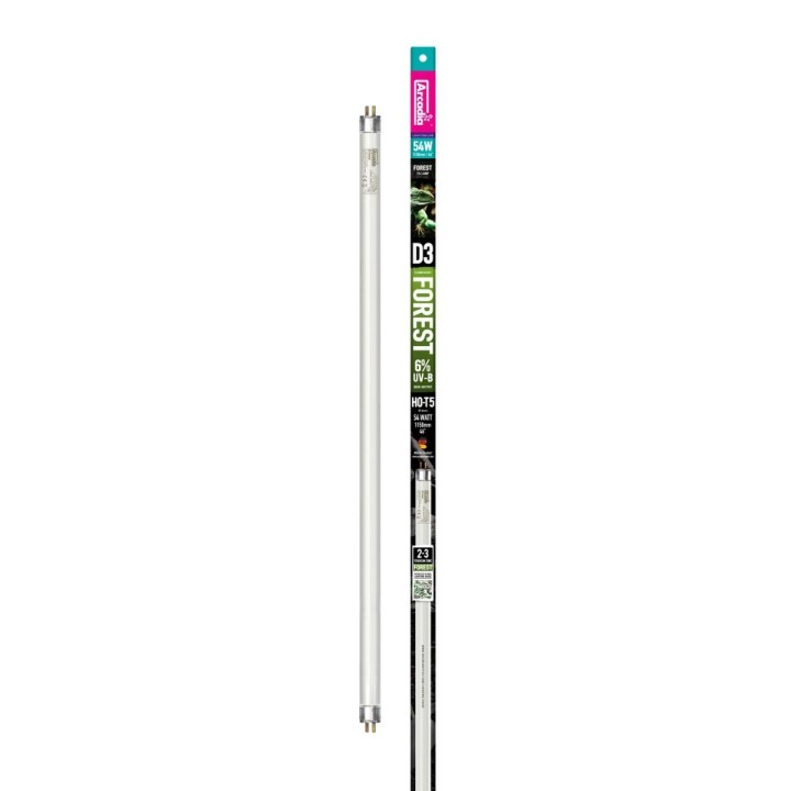 Tube T5 UVB ARCADIA D3 Forest 6.0 (6% d'UVB) – 117cm - 54W