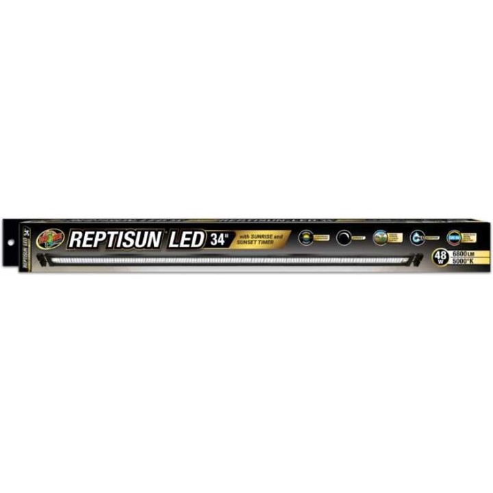 Rampe LED Zoomed Reptisun LED avec télécommande – 90cm - 48W