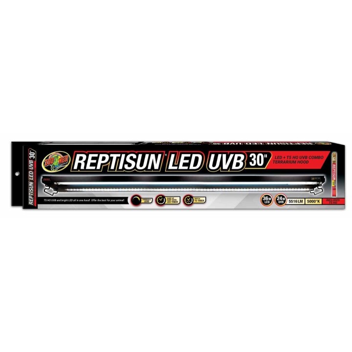 Rampe LED Zoomed Reptisun LED + UVB avec télécommandeTaille:75 cmLF-101E