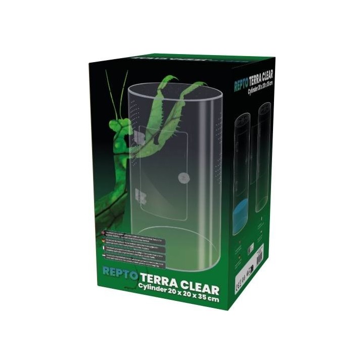 Terrarium Acrylique cylindrique REPTO TERRA CLEARDimension:20x20x35 cmR1100780