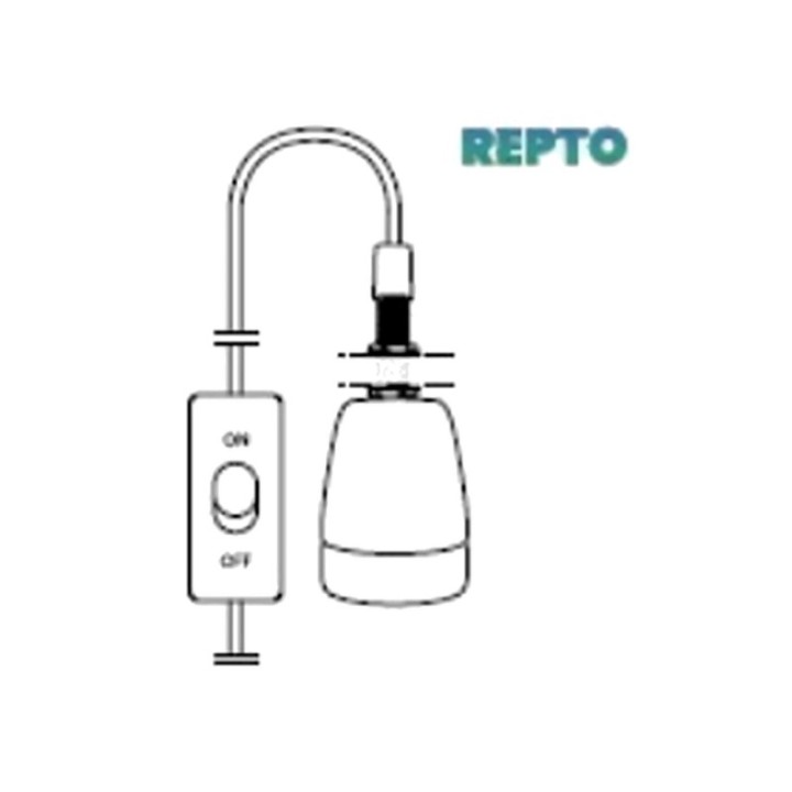 douille ceramique avec passe paroi pour terrarium repto ceramic e27 repto r2300005 ventreaterre