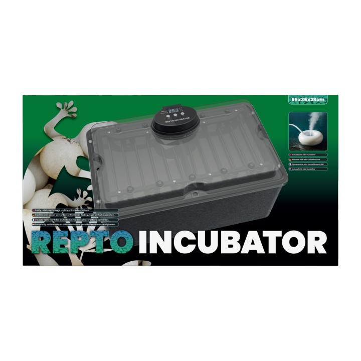 Incubateur Repto - terrarium pour reptiles, vue de face de l'emballage