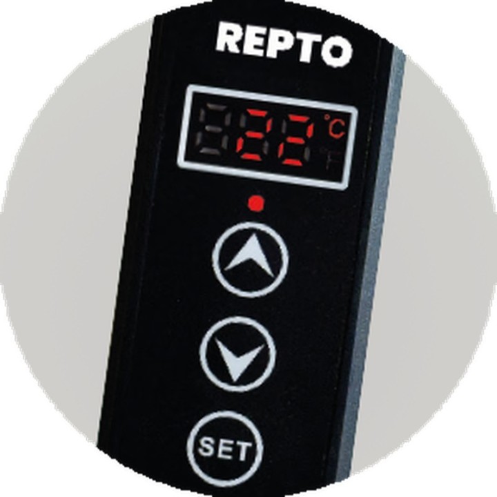 Contrôleur numérique du tapis chauffant Repto avec thermostat intégré